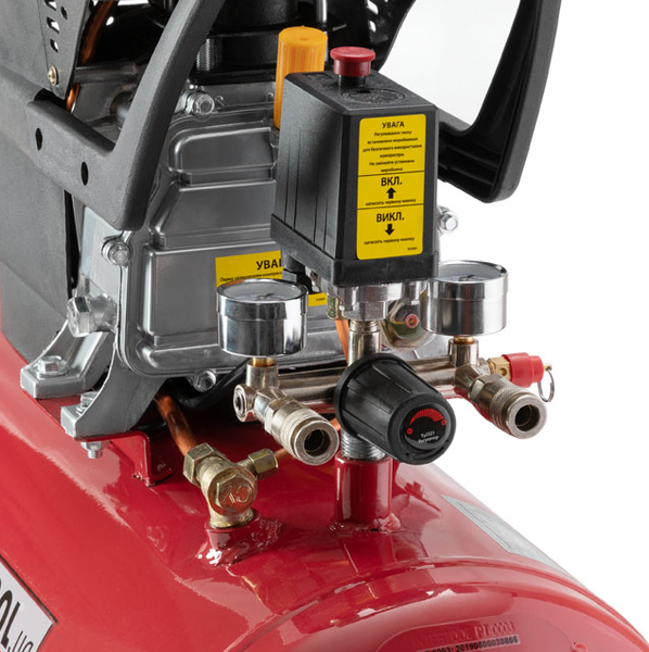 Компрессор Intertool PT-0021 50 л, 1.2 кВт, 205 л/мин, 8 бар PT-0021 фото